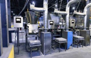 Automation controlled by Rice Lake’s 1280 indicators with the BenchMark bench scales.
